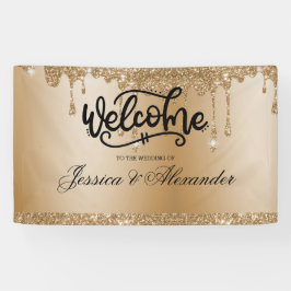 Glitter-banner op maat voor Gold Driving Spandoek