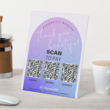 Glitter Beauty Salon QR Code Contactloos betalen