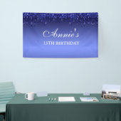 Glitter Birthday-banner op maat Spandoek (Beurs)