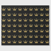 Glitter Black Gold Afstuderen VIP Cadeaupapier (Vlak)