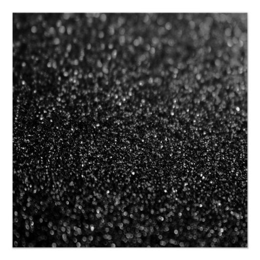 Glitter Black Shiny Perfect Poster (Voorkant)