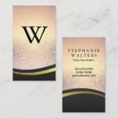 Glitter Blend Achtergrond | Golfontwerp Visitekaartje (Voorkant / Achterkant)