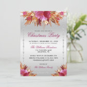 Glitter bloemen, diamant ingelijst kerstfeest in kaart (Staand voorkant)