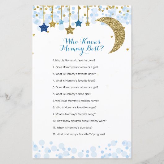 Glitter blue moon Waterverf die mama het beste ken (Voorkant)