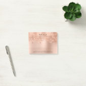 Glitter Blush Roze Rose Gold Powder Minimale Post-it® Notes (Kantoor)