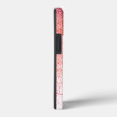 Glitter Blush Roze Roze Goud Monogram Script Case-Mate iPhone Case (Achterkant / Rechts)