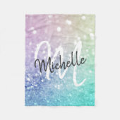 Glitter Bokeh Glamoureuze Elegant Fleece Deken (Voorkant)