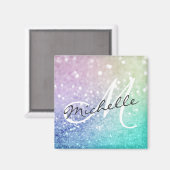 Glitter Bokeh Glamoureuze Elegant Magneet (Voorkant / Achterkant)