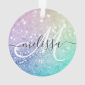 Glitter Bokeh Glamoureuze Elegant Ornament (achterkant)