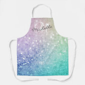 Glitter Bokeh Glamoureuze Elegant Schort (Voorkant)