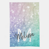 Glitter Bokeh Glamoureuze Elegant Theedoek (Verticaal)