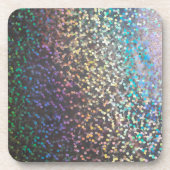 Glitter bokeh sparkle print bier onderzetter (Voorkant)
