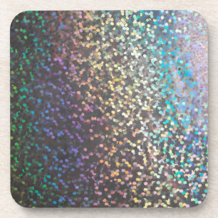 Glitter bokeh sparkle print bier onderzetter