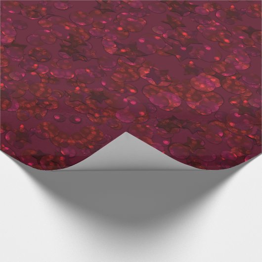 Glitter bokeh sparkle print cadeaupapier (Hoek)