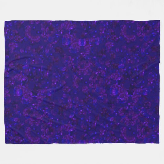 Glitter bokeh sparkle print fleece deken (Voorkant (Horizontaal))