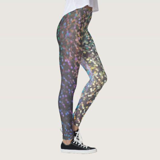 Glitter bokeh sparkle print leggings (Rechts)