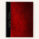 Glitter bokeh sparkle print notitieboek (Voorkant)