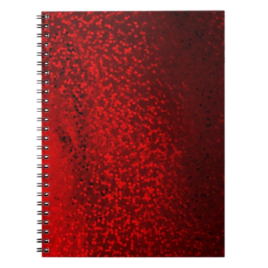 Glitter bokeh sparkle print notitieboek (Voorkant)