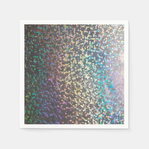 Glitter bokeh sparkle print servet