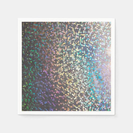 Glitter bokeh sparkle print servet (Voorkant)