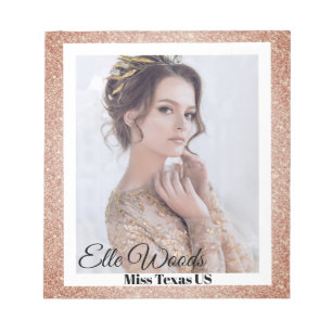 Glitter Border Pageant Autograph Notitieblok