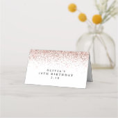 Glitter Border, Roos Gold en White Personalized (Achterkant)