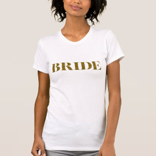 Glitter Bride Gold T-shirt