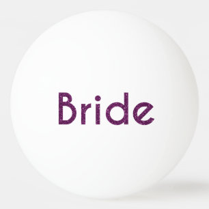 Glitter Bride Paars Pingpongballen
