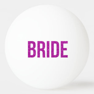 Glitter Bride Roze Pingpongballen