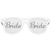 Glitter Bride Silver Retro Zonnebril (Voorkant)
