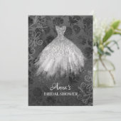 * Glitter Bruidsjurk Bruids Witte jurk Douche Kaart (Staand voorkant)