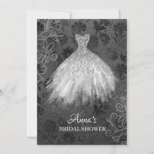 * Glitter Bruidsjurk Bruids Witte jurk Douche Kaart