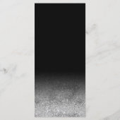 Glitter bruiloftceremonie diner menu (Achterkant)