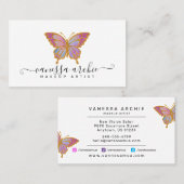 Glitter Butterfly Logo Visitekaartje (Voorkant / Achterkant)