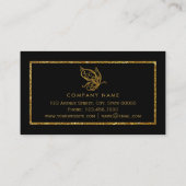 Glitter Butterfly Visitekaartje (Achterkant)