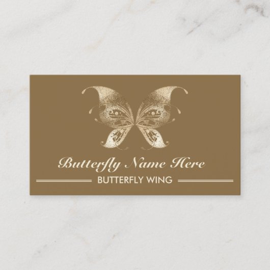 Glitter Butterfly Wing Swirl Decoratief Visitekaartje (Voorkant)