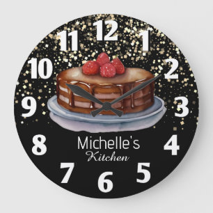 Glitter Cake Baker Gepersonaliseerde banketbakker Grote Klok