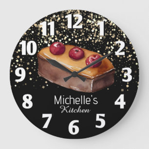 Glitter Cake Baker Gepersonaliseerde banketbakker Grote Klok