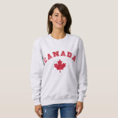 Glitter Canada Hoodie Sweatshirt Unisex Canada Day (Voorkant volledig)