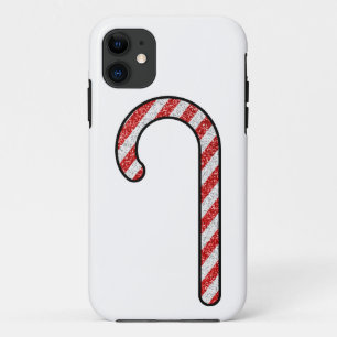 Glitter Candy Cane iPhone 11 Hoesje
