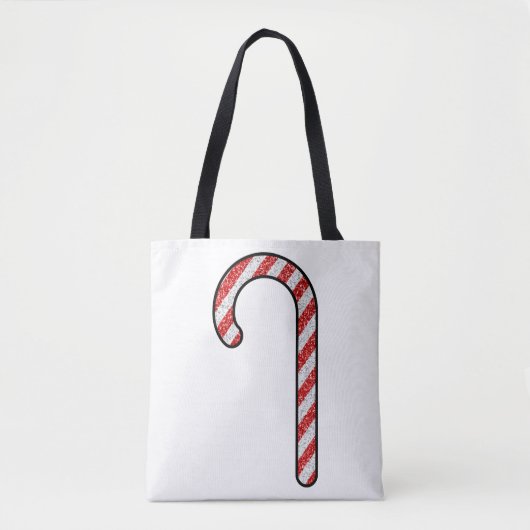 Glitter Candy Cane Draagtas (Voorkant)