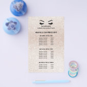 Glitter champagne roze OENJWIMPERS SALON SERVICE L Flyer (Enkel)