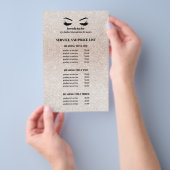 Glitter champagne roze OENJWIMPERS SALON SERVICE L Flyer (Hand)