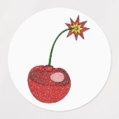 Glitter Cherry Bomb Labels (Design 2)