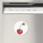 Glitter Cherry Bomb Magneet (Insitu (Vaatwasser))