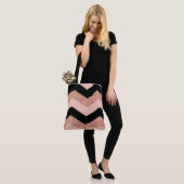 Glitter Chevron Draagtas (Op model)