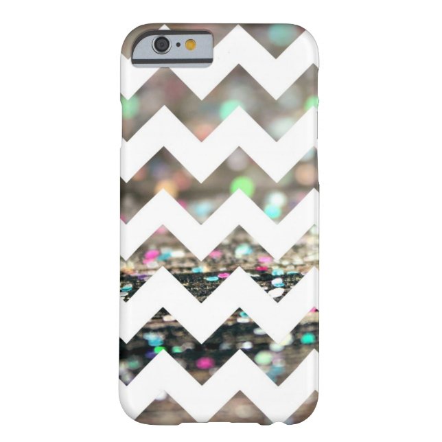 Glitter Chevron Pattern iPhone 6 hoesje (Achterkant)