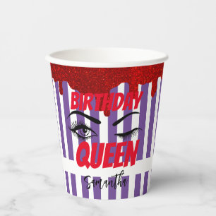Glitter Chic Birthday 18th 21e 40e 50e Papieren Bekers