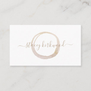 Glitter Circle Logo Visitekaartje