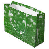 Glitter Clover voor mousserende windkle - Large Gi Cadeauzakje (Achterkant Gekanteld)